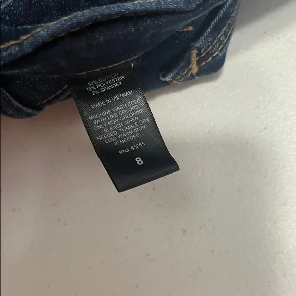 Express Blue Ripped Denim Shorts - Picture 7 of 8